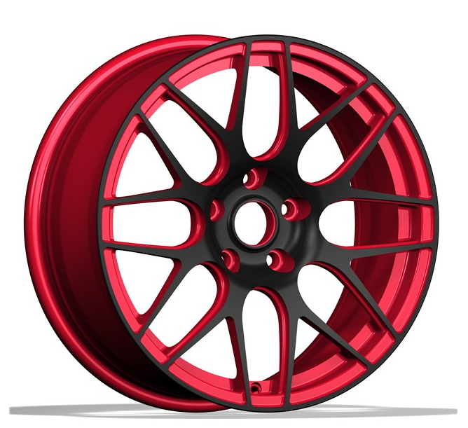 Red and black rims