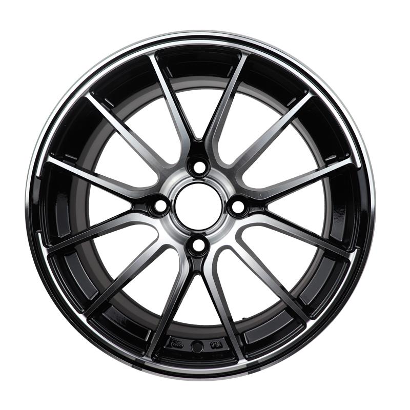 19 inch 4x114.3mm black painted forged wheels