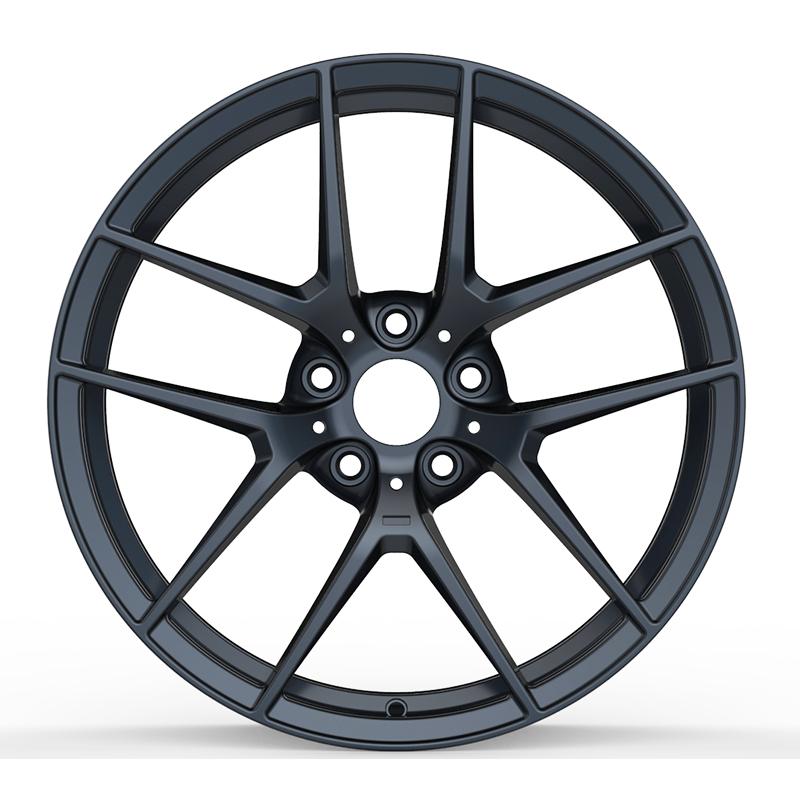 18 inch 5*114.3mm fully painted forged gloss black wheels