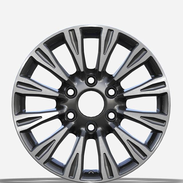 Black machine face multi spokes monoblock forged wheel