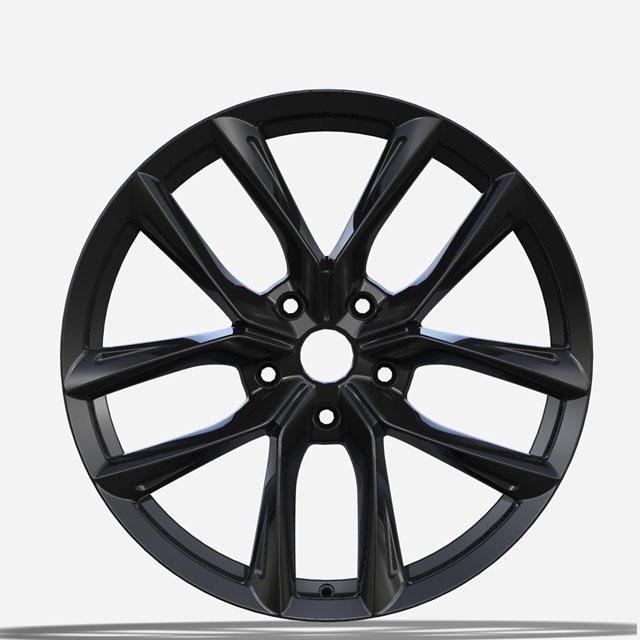 Forged 1pc monoblock black wheel rims