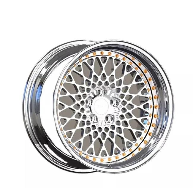 2-piece forged auto hub custom step lip T6061-T6-forged wheels