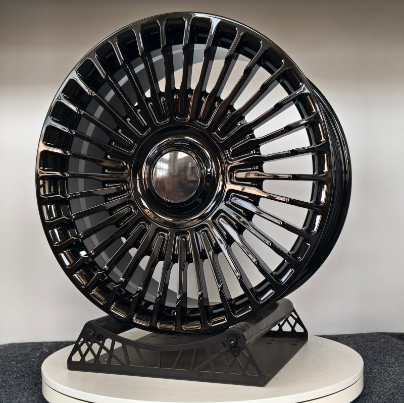 Feedback from our customer- Hyper black full painting forged one wheel for BMW i4