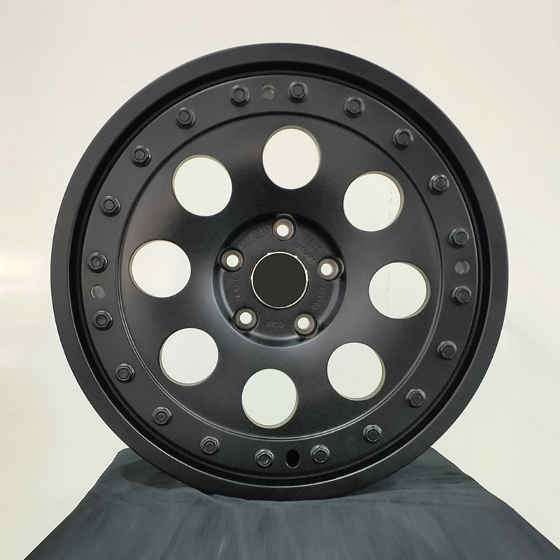 Gloss matte black wheel Black full painting forged wheel