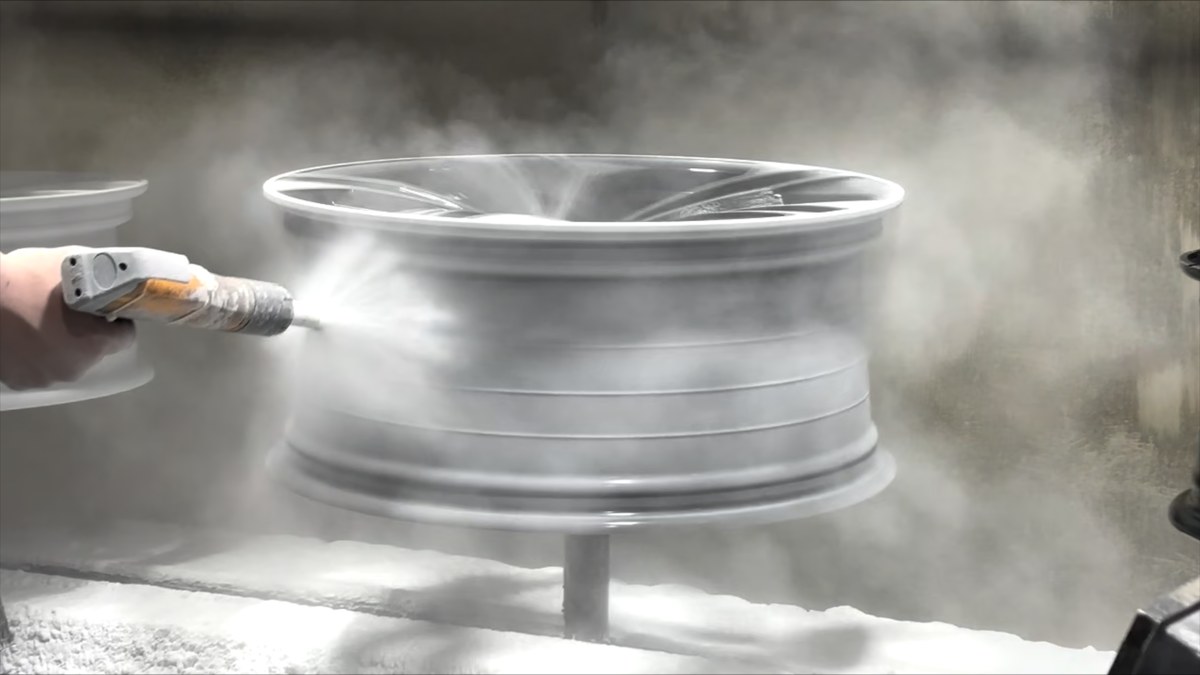 Painting process for a custom forged wheel