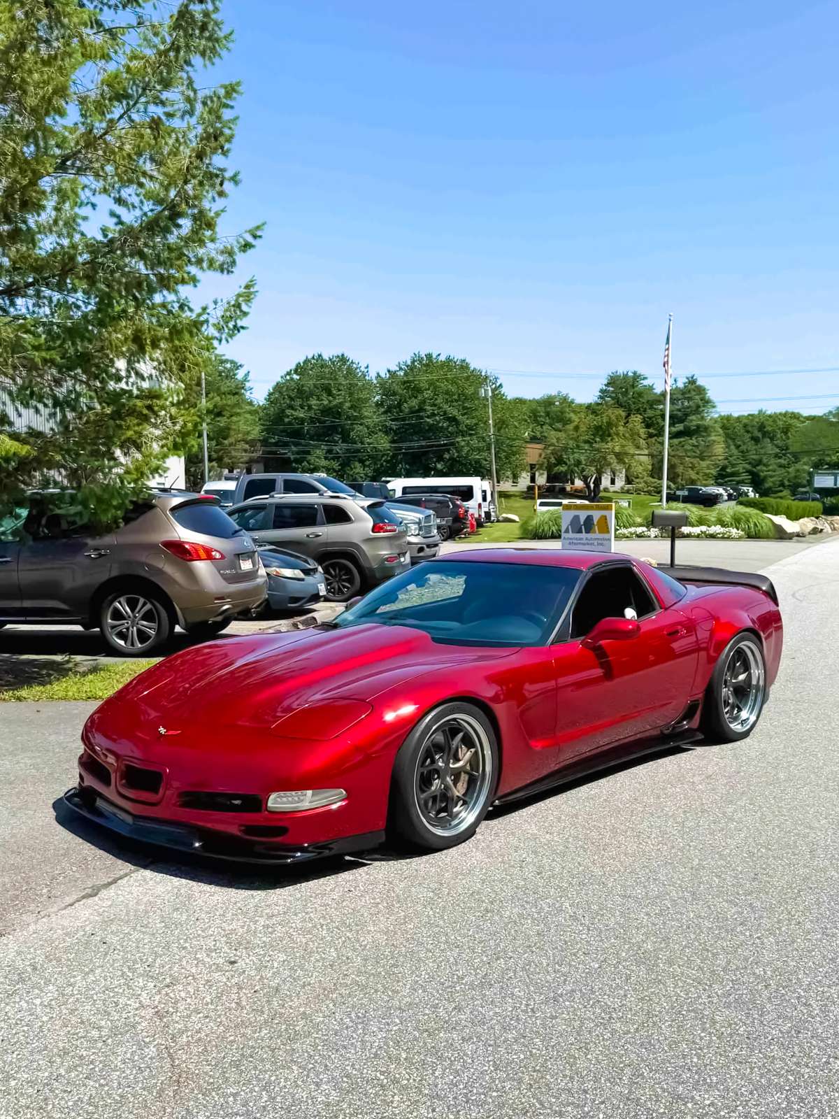 Custom forged wheels installed on a 1997 Corvette Custom forged wheels installed on a 1997 Corvette